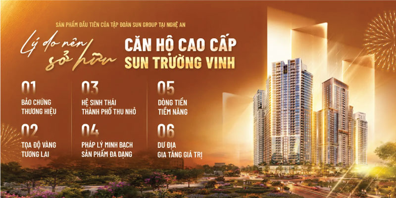 Lý do nên chọn dự án Sun Trường Vinh